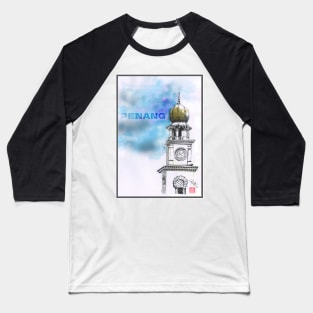 Queen Victoria Clock Tower, Penang, Malaysia Baseball T-Shirt